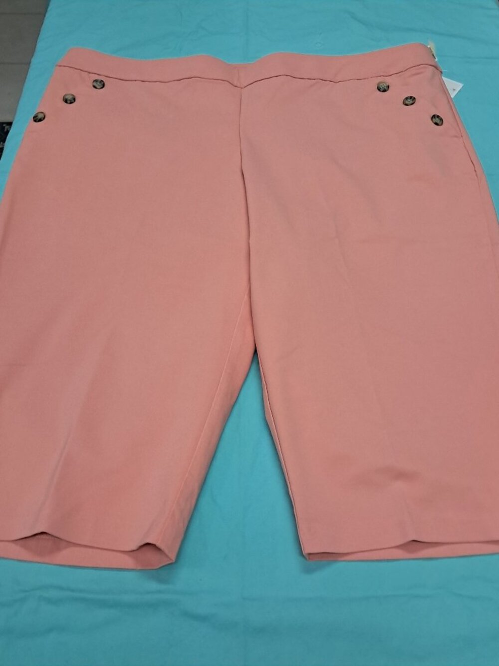 CJ Banks Plus Peach The Perfect Pant Signature Slimming Crop Pants 24W NWT